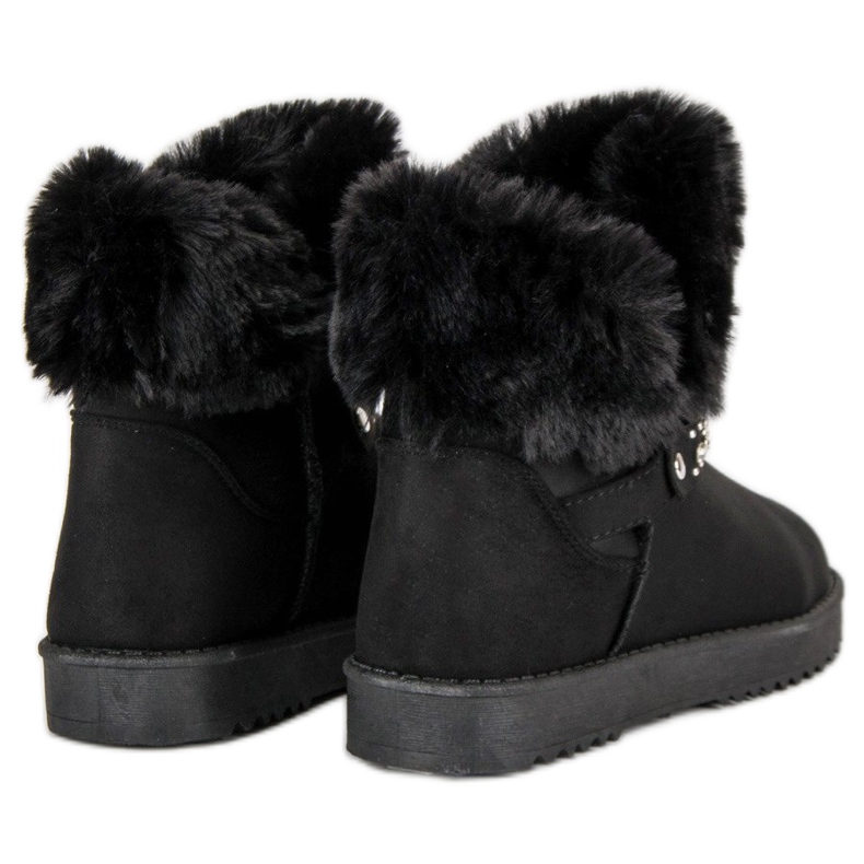 Seastar Mukluki s kožešinou černý 1