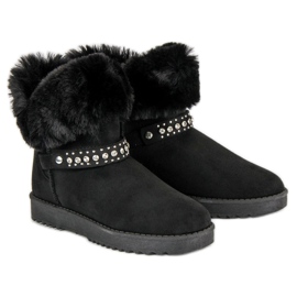 Seastar Mukluki s kožešinou černý 2
