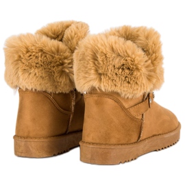 Seastar Mukluki s kožešinou hnědý 1