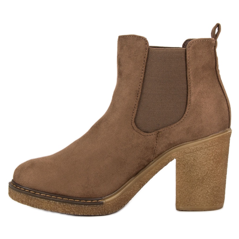 Seastar Kozačky s cvočky hnědý 1