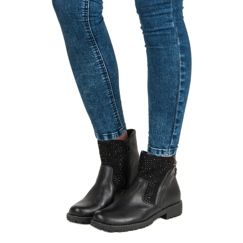 Show It Klasické černé kozačky černá 1