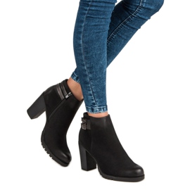 Show It Klasické kozačky na sloupek černý 2