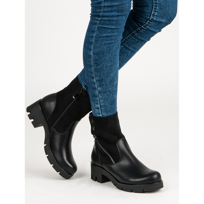 Filippo Pohodlné boty s chráničem černý 2