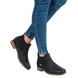 Filippo Černé holínky s prolamováním černá 1