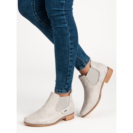 Filippo Béžové kozačky s prolamováním šedá 1 Filippo Béžové kozačky s prolamováním šedá 1