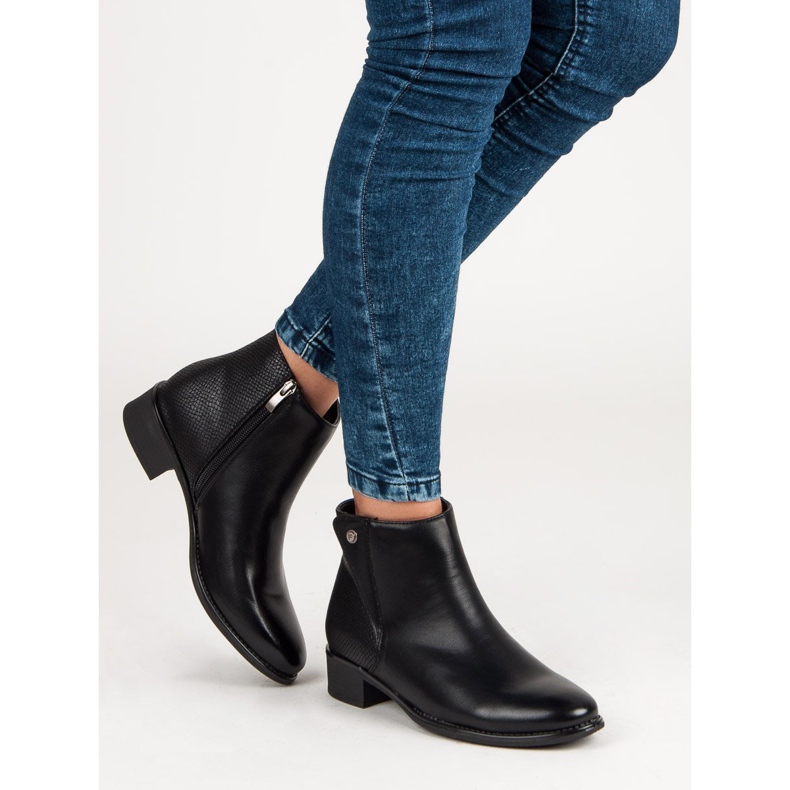 Filippo Dámské kozačky na vysokém podpatku černá 1