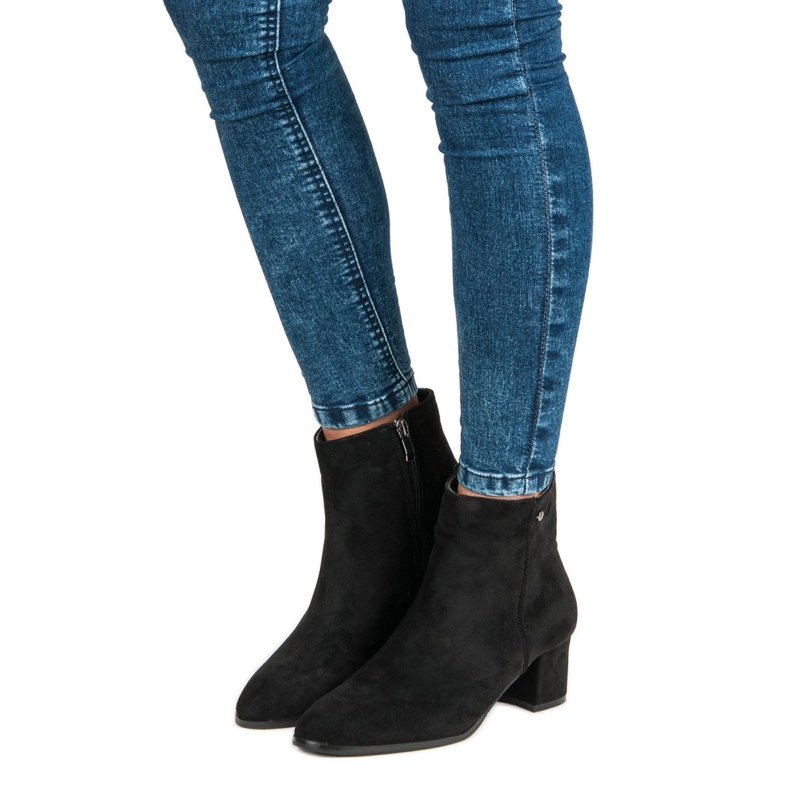 Filippo Dámské semišové boty černá 1