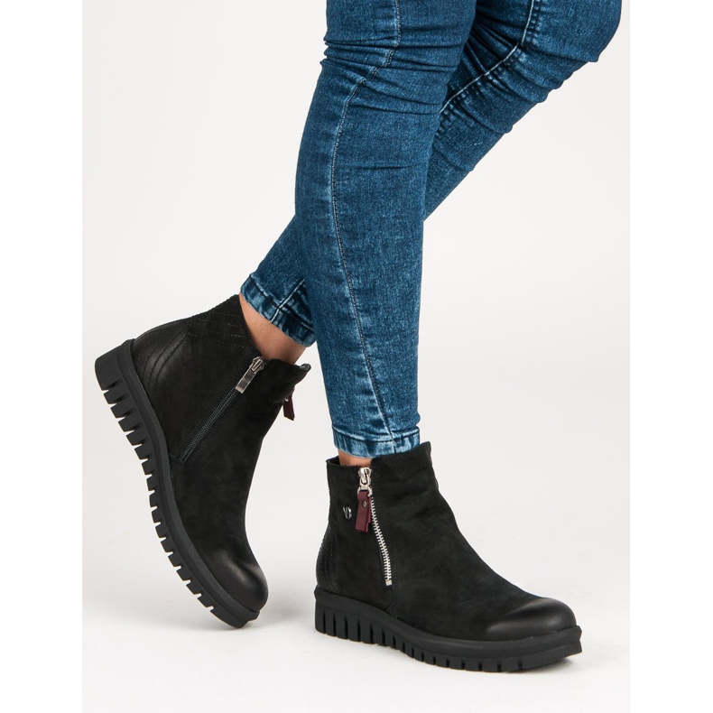 Nízké boty na zipu VINCEZA černý 2