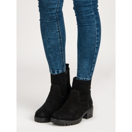 Filippo Černé kozačky na podpatku černá 1