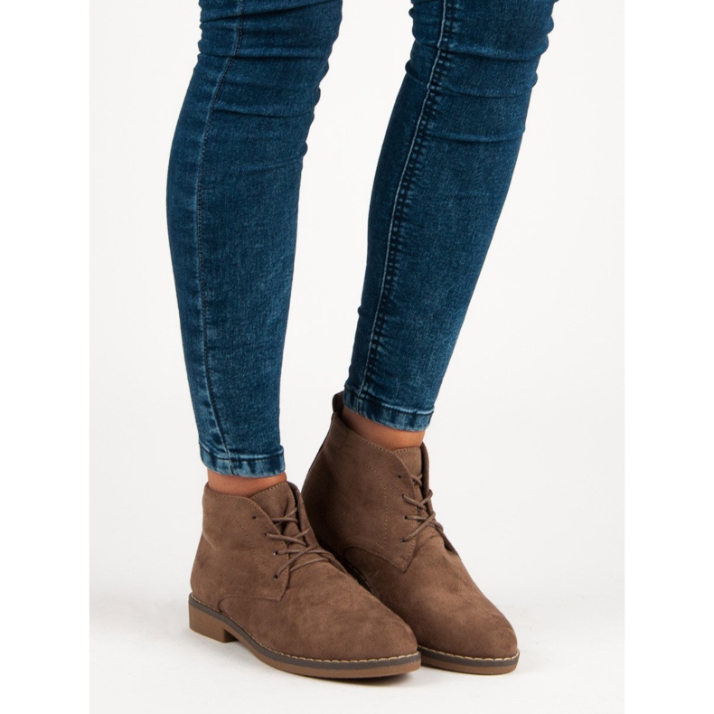 Nízké kotníkové boty hnědý 1