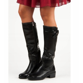 Černé boty VINCEZA černý 1