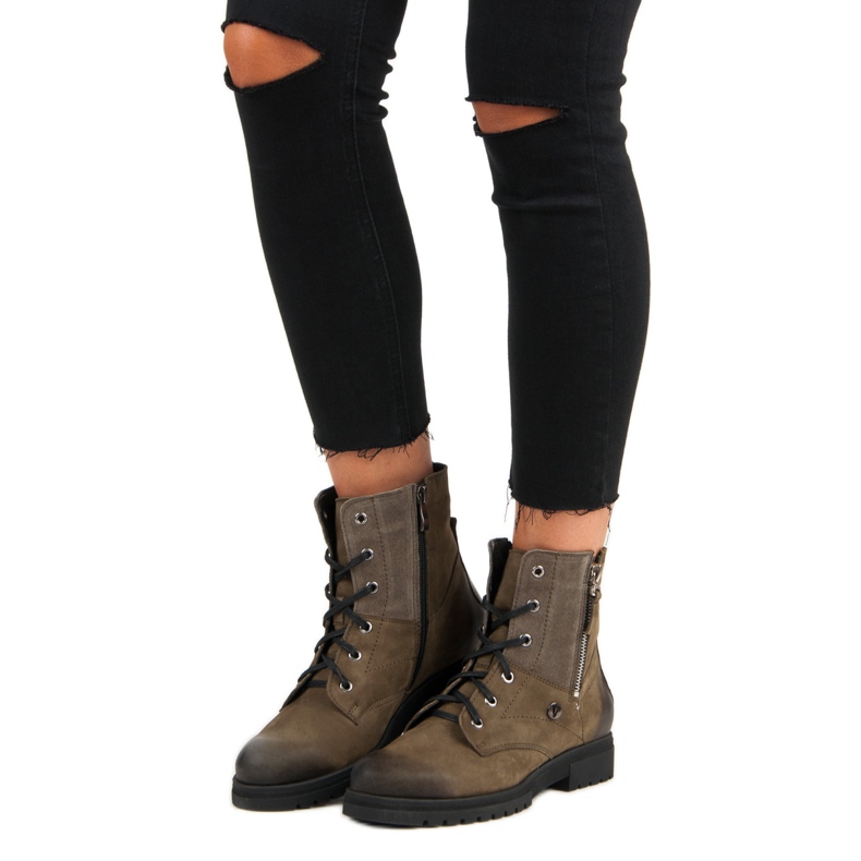 Stylové khaki VINCEZA Workers zelená 2