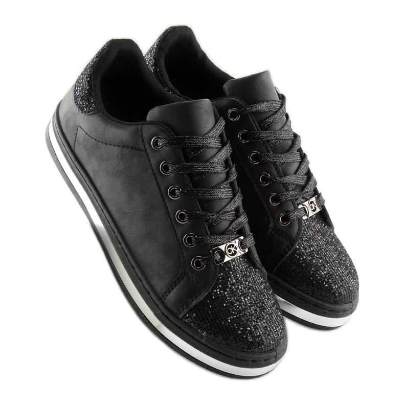 Černé dámské tenisky BK-81 Black černý 2