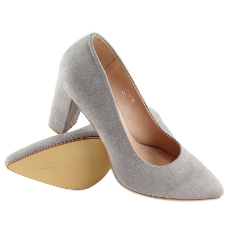 Lodičky na šedém sloupku NF-27 Grey šedá 1