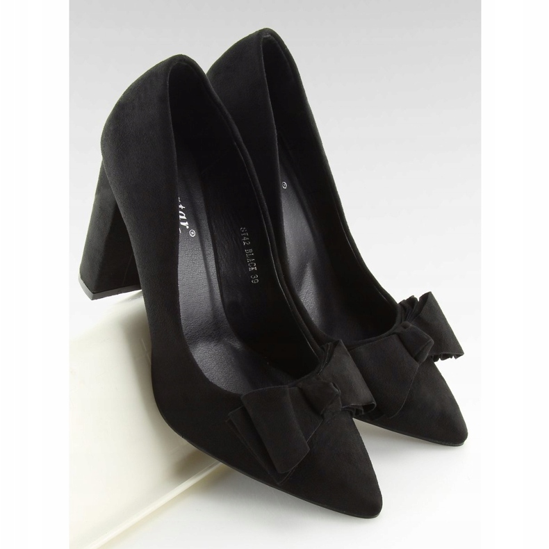 Lodičky na černém sloupku SY42 Black černá 1