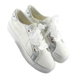 Bílé dámské tenisky BS096 BAS-1 White bílý 1