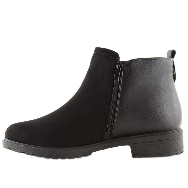Černé černé kotníkové boty pro ženy NB225P Black černý 1