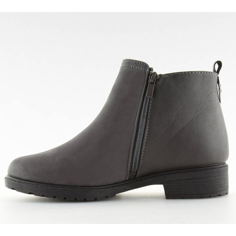 Dámské šedé teplé boty Chelsea NB225P Grey šedá 1