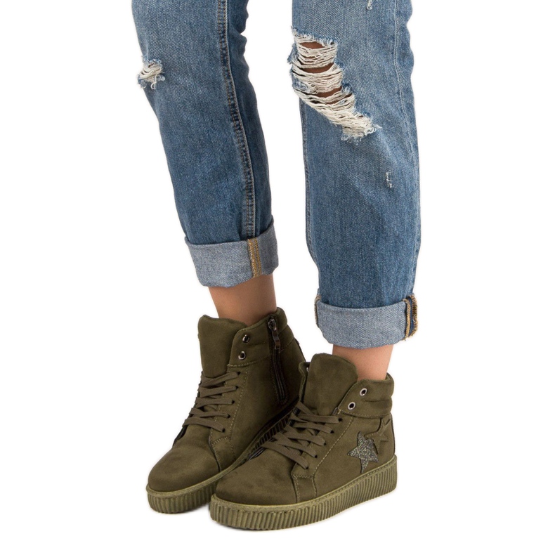 Mckeylor Semišové tenisky Creepers zelený 1