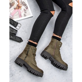 Corina Zauzlované semišové dělníky hnědý 1