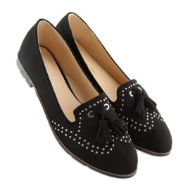 Černé dámské mokasíny 22-05 Černé černá 1 Černé dámské mokasíny 22-05 Černé černá 1