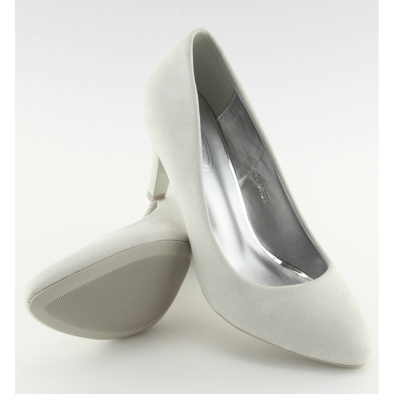 Lodičky s mandlovou špičkou šedé B-41 Gray šedá 1