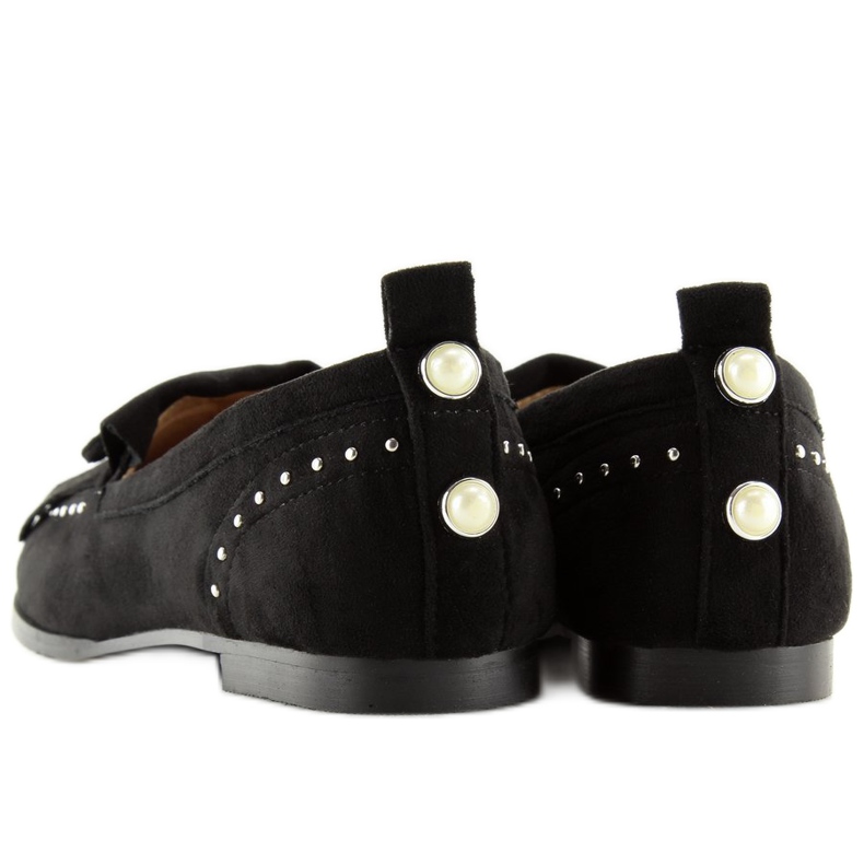 Black Dámské černé mokasíny G242 Black černý 2