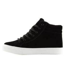 Černé teplé kotníkové tenisky W-3072 Black černý 2