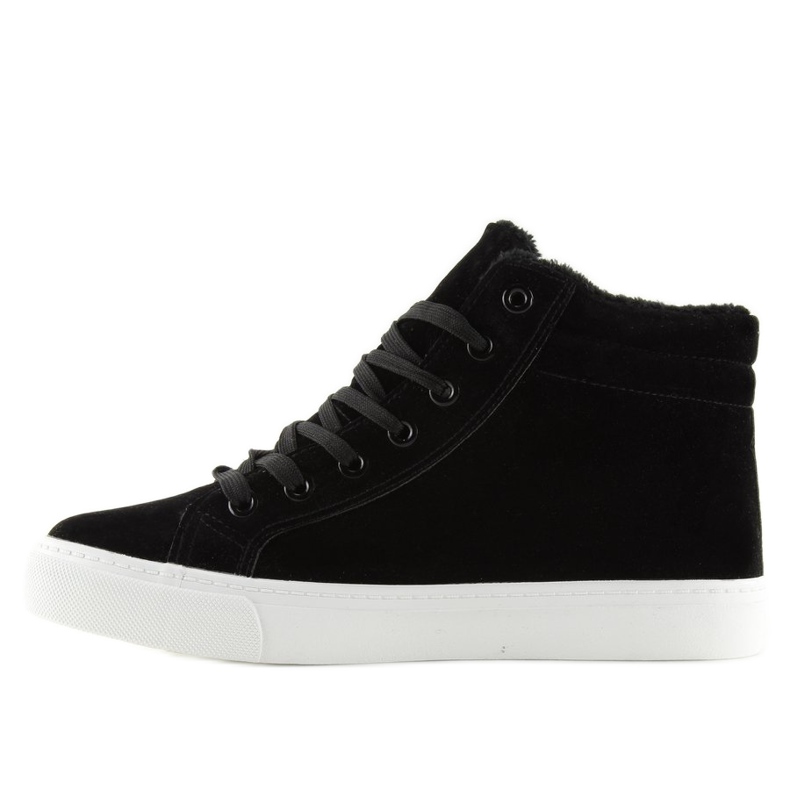 Černé teplé kotníkové tenisky W-3072 Black černý 2
