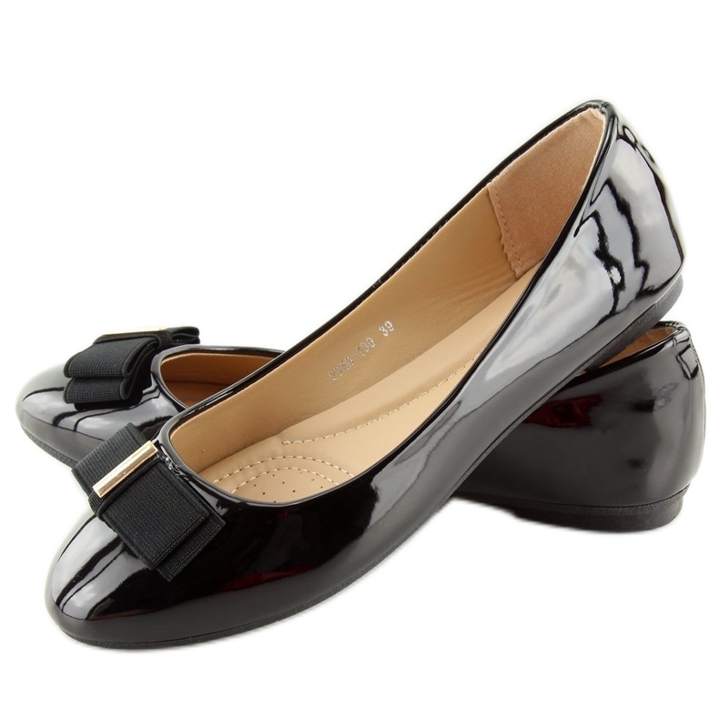 Černé dámské baleríny 9988-130 Black černý 1