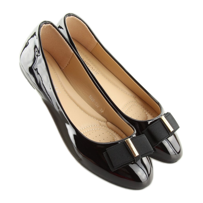 Černé dámské baleríny 9988-130 Black černý 2