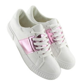 Dámské tenisky bílé a růžové M896 WHITE / PINK bílý fialový 1