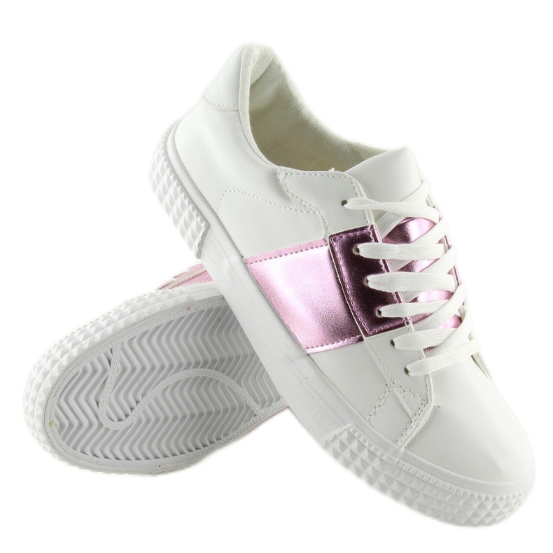 Dámské tenisky bílé a růžové M896 WHITE / PINK bílý fialová 2