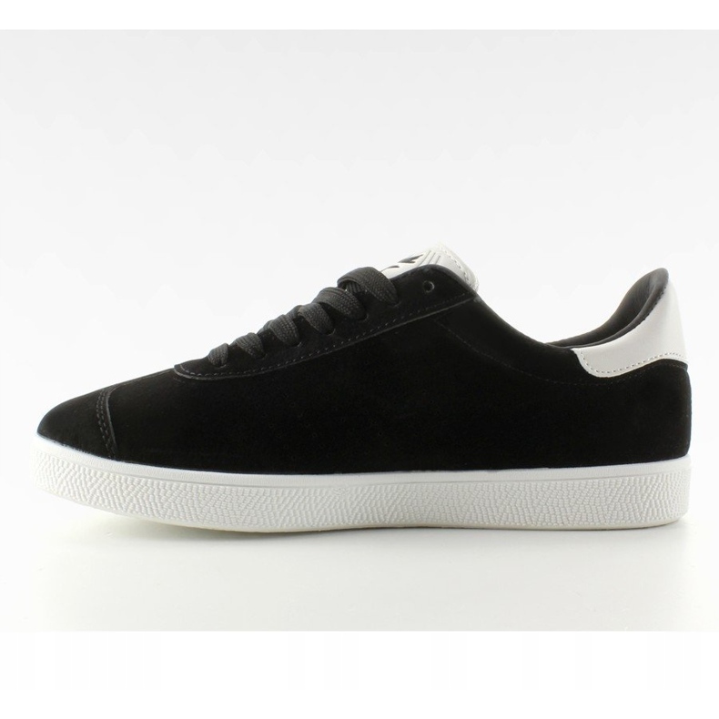 Semišové tenisky Juniorki BK6180-1 Black bílý černý 1