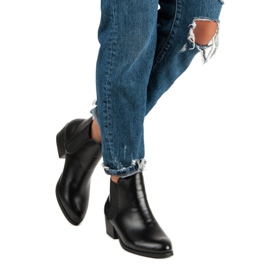 Corina Černé chelsea boty na vysokém podpatku černá 2