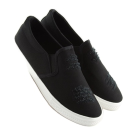 Tenisky slip-on černé BL126P Black černý 2