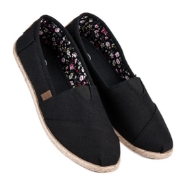Mckeylor Černé nazouvací espadrilky černá 1