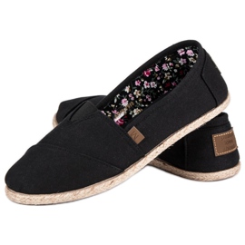Mckeylor Černé nazouvací espadrilky černá 2