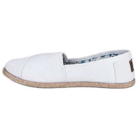 Mckeylor Bílé nazouvací espadrilky bílý 2