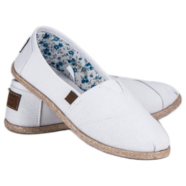 Mckeylor Bílé nazouvací espadrilky bílý 3