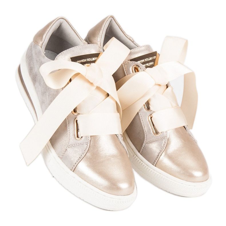 Filippo Zlaté vázané boty zlatý 2