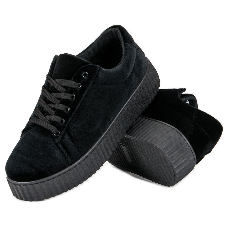 McKey Velurové tenisky Creepers černý 2