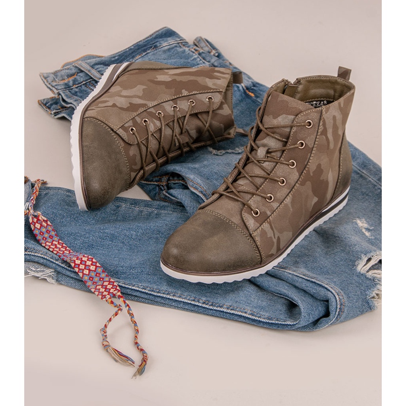 Vinceza Tenisky nad kotník Moro zelená 1