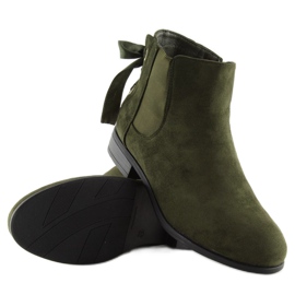 Zelené Chelsea boty pro ženy 3740 Olive zelený 1