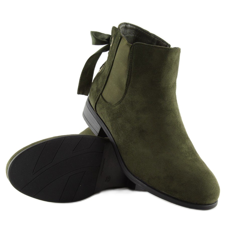 Zelené Chelsea boty pro ženy 3740 Olive zelený 1