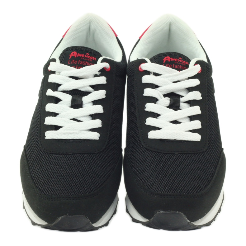 American Club Americká sportovní obuv ADI pro ženy 1756 černá červené 4