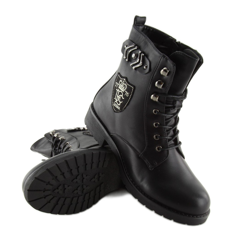 Černé boty pro ženy černé boty H950 Black černý 1