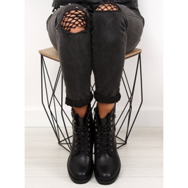 Černé boty pro ženy černé boty H950 Black černý 2