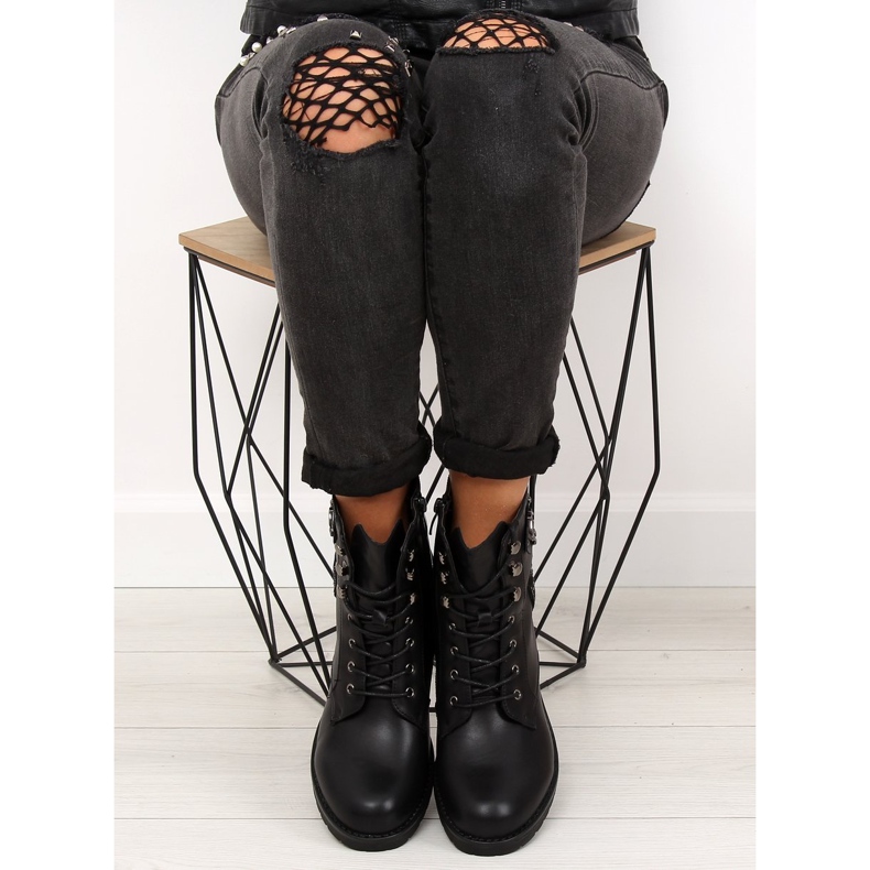 Černé boty pro ženy černé boty H950 Black černá 2