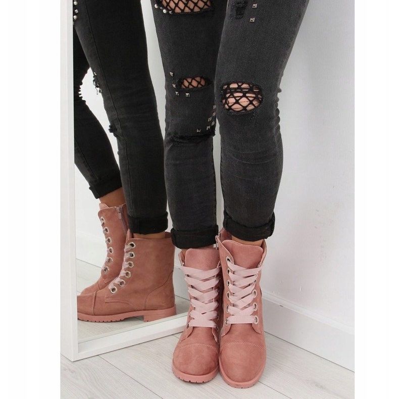 Růžové boty AB-8 Pink růžový 2